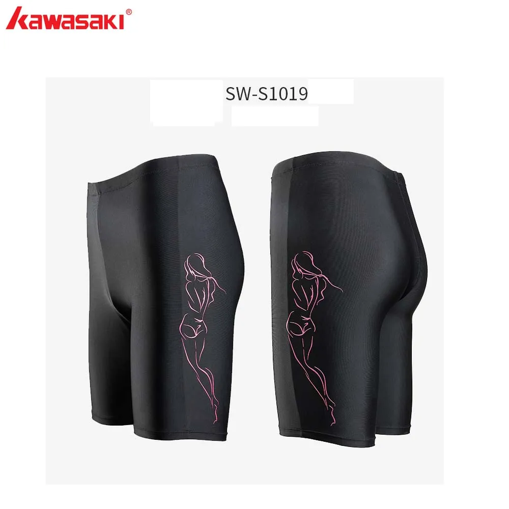 KAWASAKI, мужские длинные шорты для плавания, пляжная одежда, плавки, высокие эластичные облегающие плавки, Мужская одежда для плавания, купальный костюм, SW-S1008