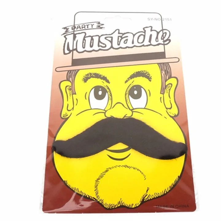4  Halloween Cosplay Fake Beard Pirate Party Funny Costume Party Mustache Decoration Fake Mustache for Kids Adult Photo Props
