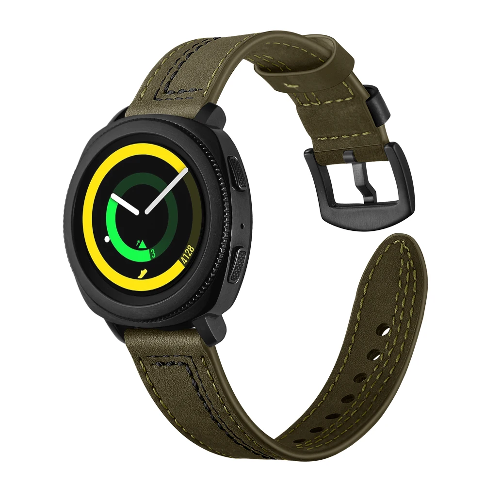 Ремешок из натуральной кожи для samsung gear Sport 20 мм