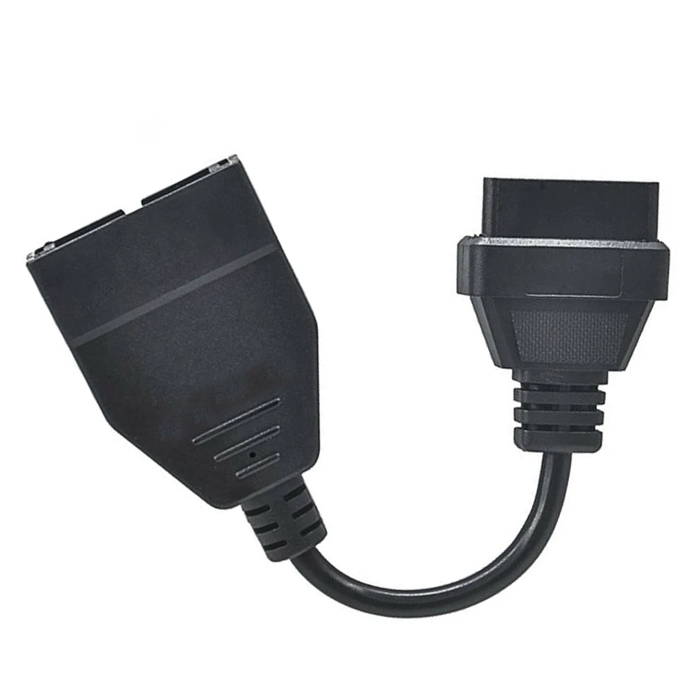 Best Diagnostic Scanner 12 Pin OBD1 To 16 Pin For OBD2 Converter Adapter Service Plastic Supplies Car Repair Tools Reader