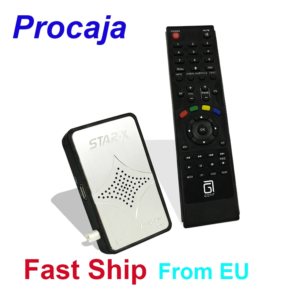 Procaja MINI XP10 DVB S2 спутниковый приемник Smart TV Box Sunplus1506A набор микросхем Multi CAS PVR