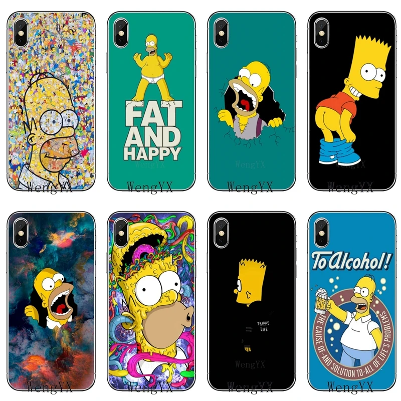 

For Huawei Honor 10 9 Lite 8C 8X 7C 7X 7A V10 V8 Y9 Y7 Y6 prime pro 2018 2019 Bart Simpson cartoon cover case