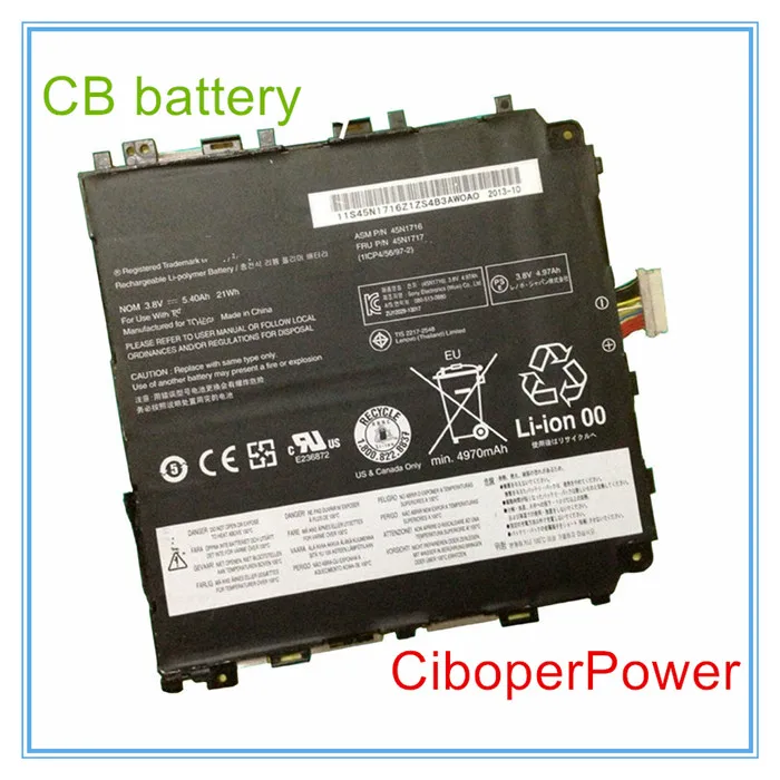 Оригинальное качество 21Wh 45N1716 Батарея для 1ICP4/56/97-2 45N1717 45N1718 45N1714 45N1715