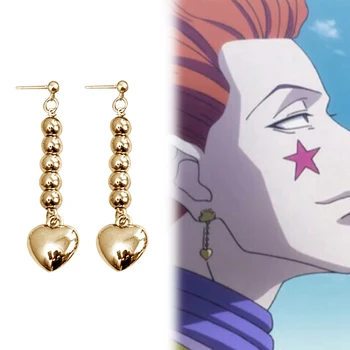 

Anime Earring HUNTER X HUNTER Hisoka Cosplay Golden Heart Cosplay Costume Prop