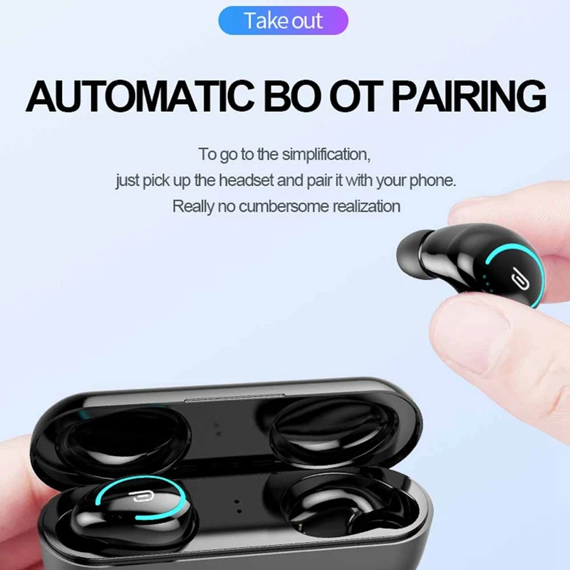 Q29 TWS бизнес bluetooth V4.1 наушники стерео гарнитура беспроводные наушники-вкладыши геймер с микрофоном громкой связи и QCY коробка для хранения