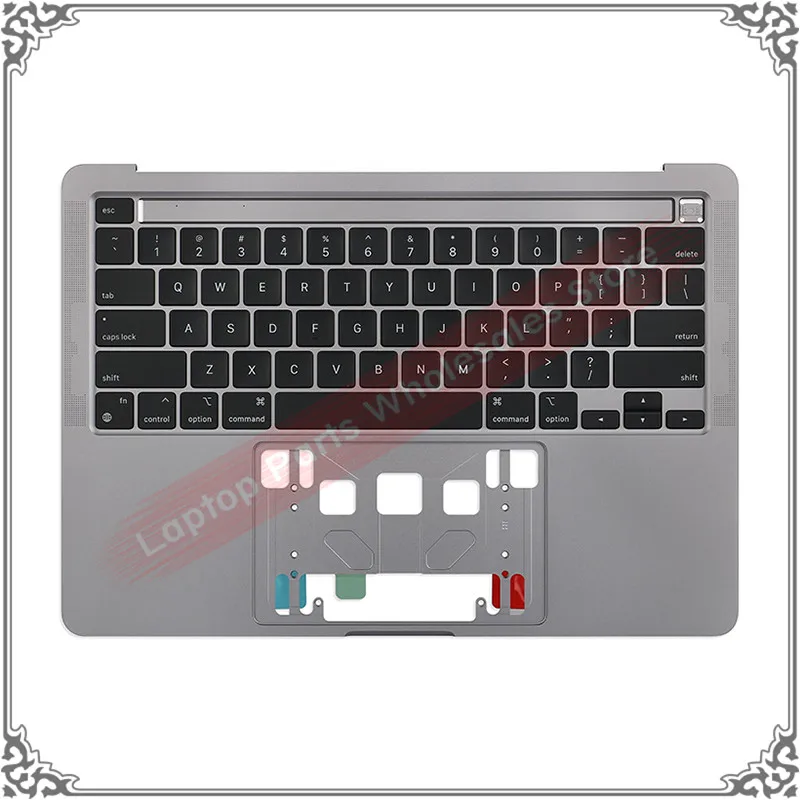Nuovo A2338 Topcase Con Tastiera Usa Per Macbook Pro 13.3 ''A2338 Top Case Poggiapolsi Con Retroilluminazione Tastiera Usa 2020 Anni Grigio