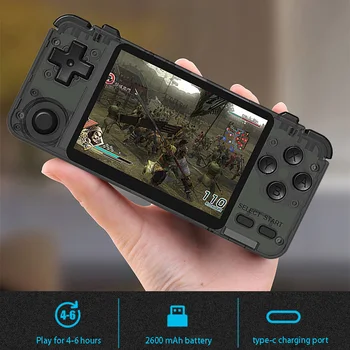

Rk2020 3.5Inch Retro Console IPS Sn Portable Handheld Game Console PS1 N64 Games Video Game Player