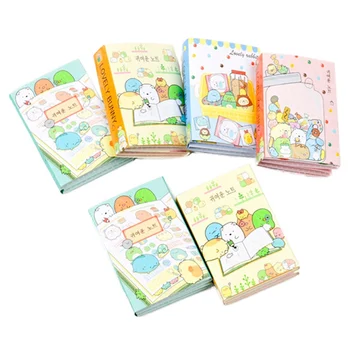 

New Cute Cartoon Pattern 6 Folding Memo Pad N Times Sticky Notes Escolar Papelaria School Learning Supplies Bookmark Label
