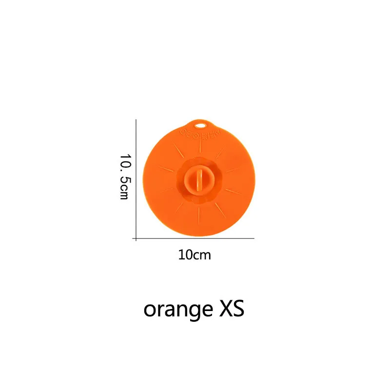 orange XS Кухонная кастрюля, сковорода, крышка, силиконовая крышка, обертка, миска для микроволновой печи, 1 шт., свежие Многофункциональные кухонные многоразовые инструменты для хранения пищи - Цвет: orange XS