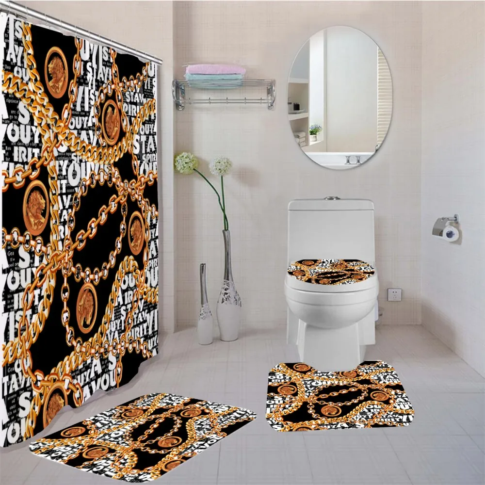 Водонепроницаемая ткань занавеска для душа шторка коляски коврик занавесок