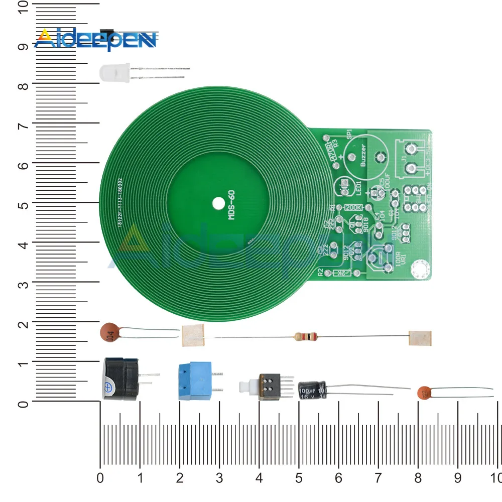 Металлоискатель электронный Diy комплект DC 3 V-5 V Бесконтактный Датчик Модуль платы электронный элемент металлоискатель DIY
