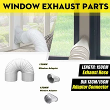 

130/150MM Window Adaptor Air Outlet Exhaust Vent Pipe Hose Portable Air Conditioner Accessories