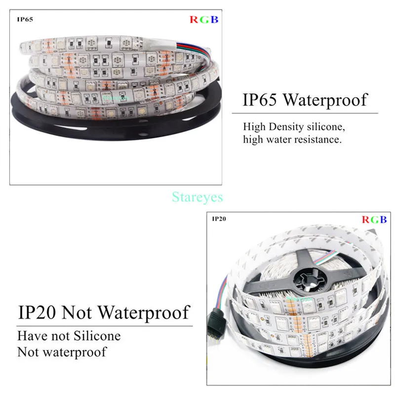 Светодиодная лента RGB SMD 5050 60 светодиодов/м 30 комплектов 5 м 300 светодиодов 12 в пост.