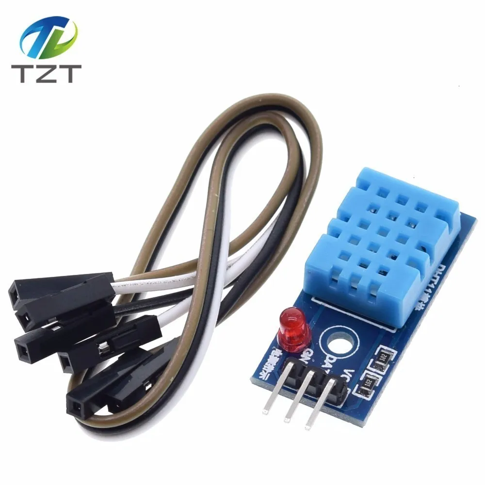 DHT22 AM2302 DHT11/DHT12 AM2320 цифровой датчик температуры и влажности плата модуля для Arduino ультра-низкая мощность Высокая точность 4pin - Цвет: DHT11 MODULE LIGHT
