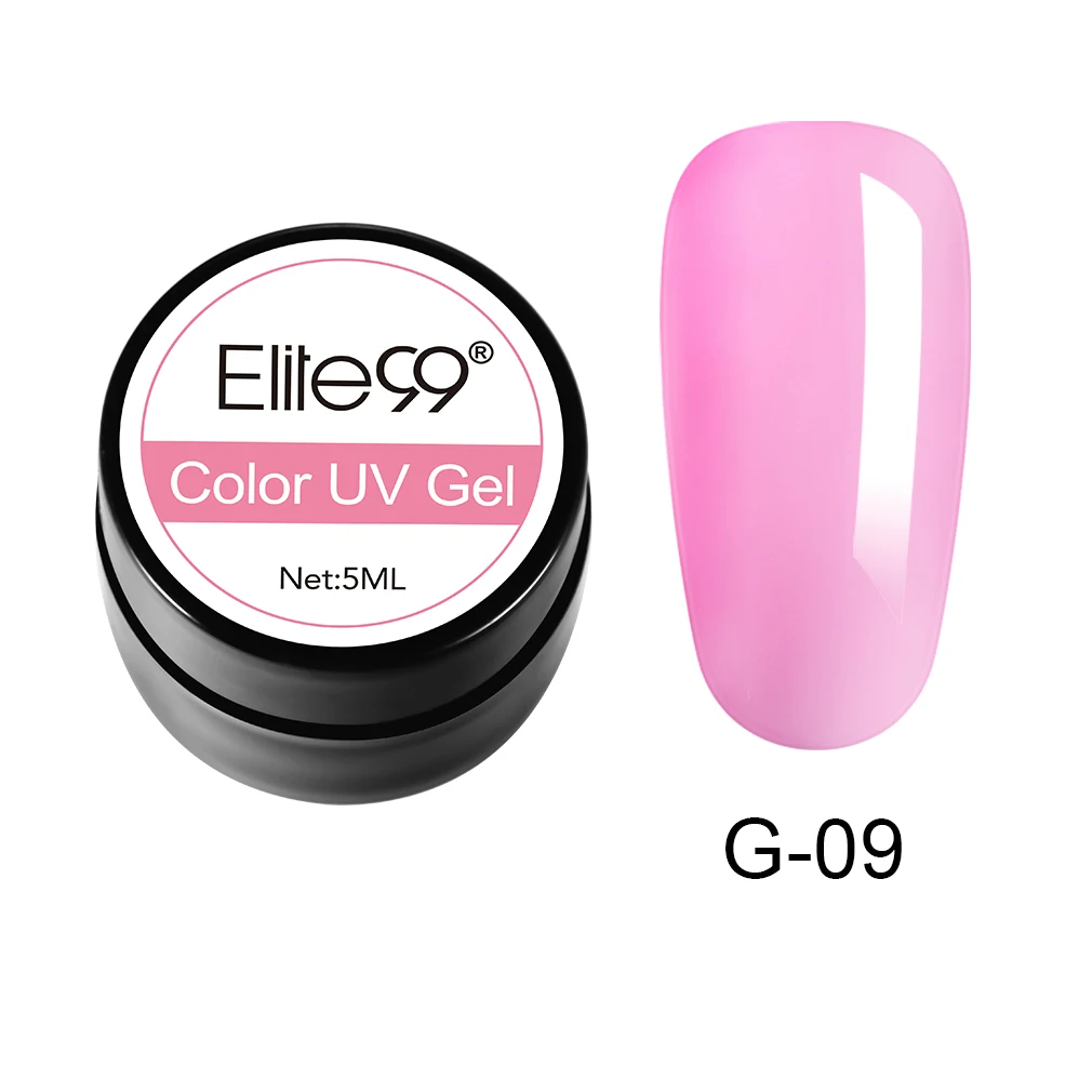 N-GLJG09-5ML-003 Elite99 5 мл Чистый Цвет гель-краска УФ-гель для ногтей замачиваемый Гель-лак для ногтей Полупостоянный УФ-лак для ногтей - Цвет: N-GLJG09-5ML-003