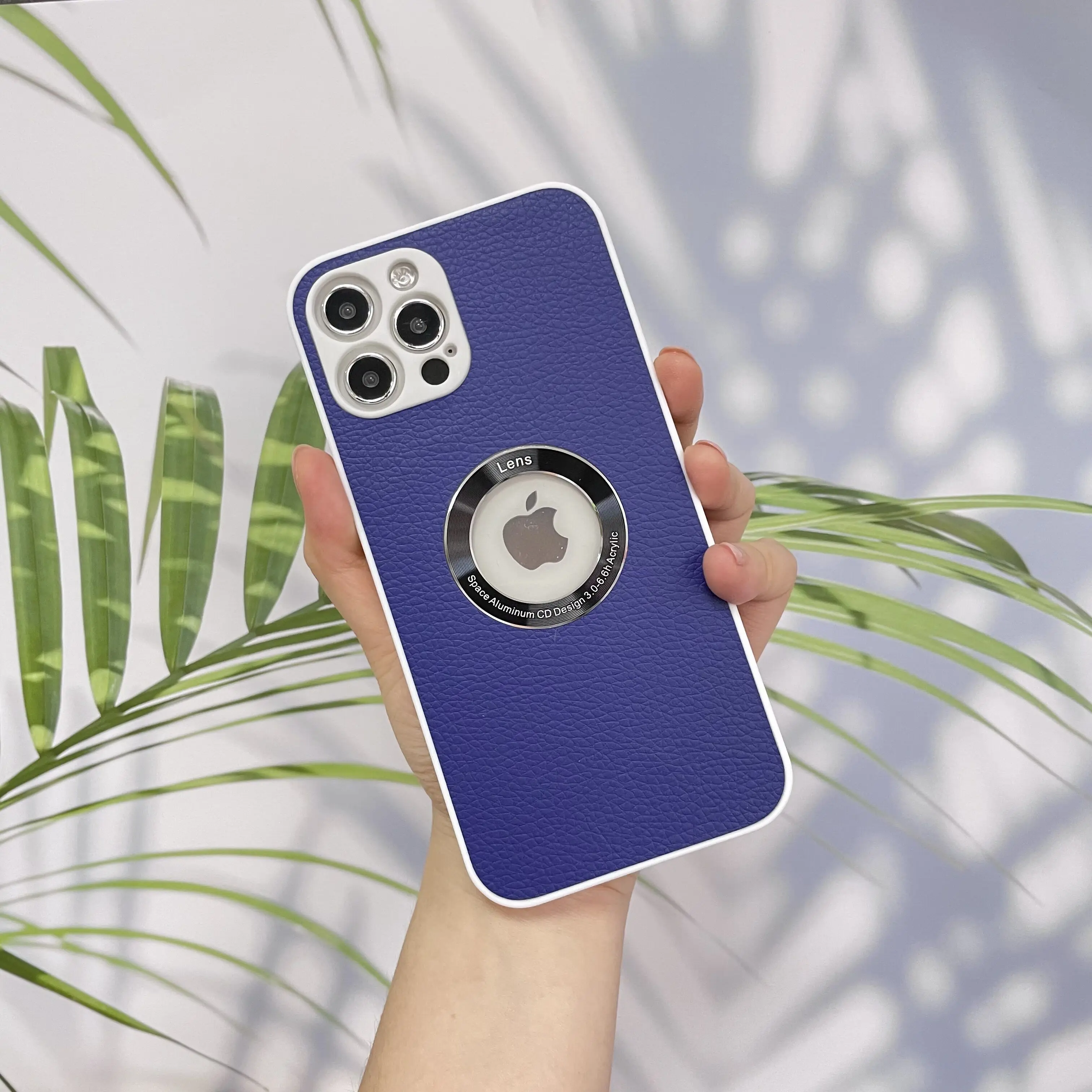 Leather Clear Glass Lens iPhone Case Zentric Store