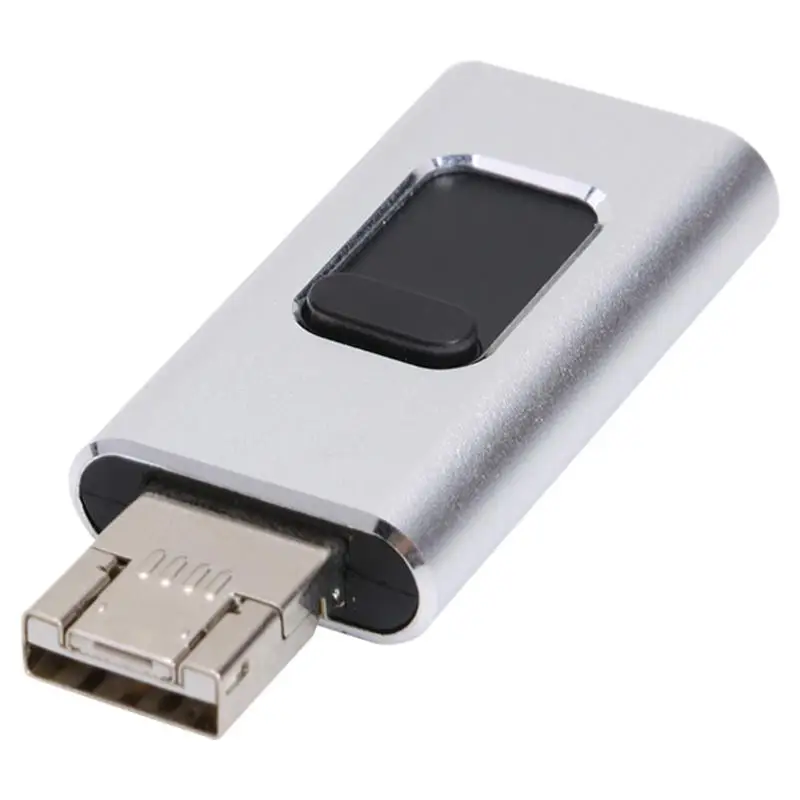 Многофункциональный 4 в 1 TYPE-C USB флэш-накопитель 64 ГБ для мобильных телефонов iOS Android, совместимых с IOS/Android/PC& Mac Metal Materia