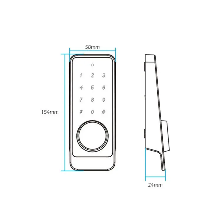 Водонепроницаемый умный дверной замок с приложением, Wifi, интеллектуальный пульт дистанционного управления, дверной замок с Bluetooth клавиатурой, цифровой дверной замок для домашнего отеля