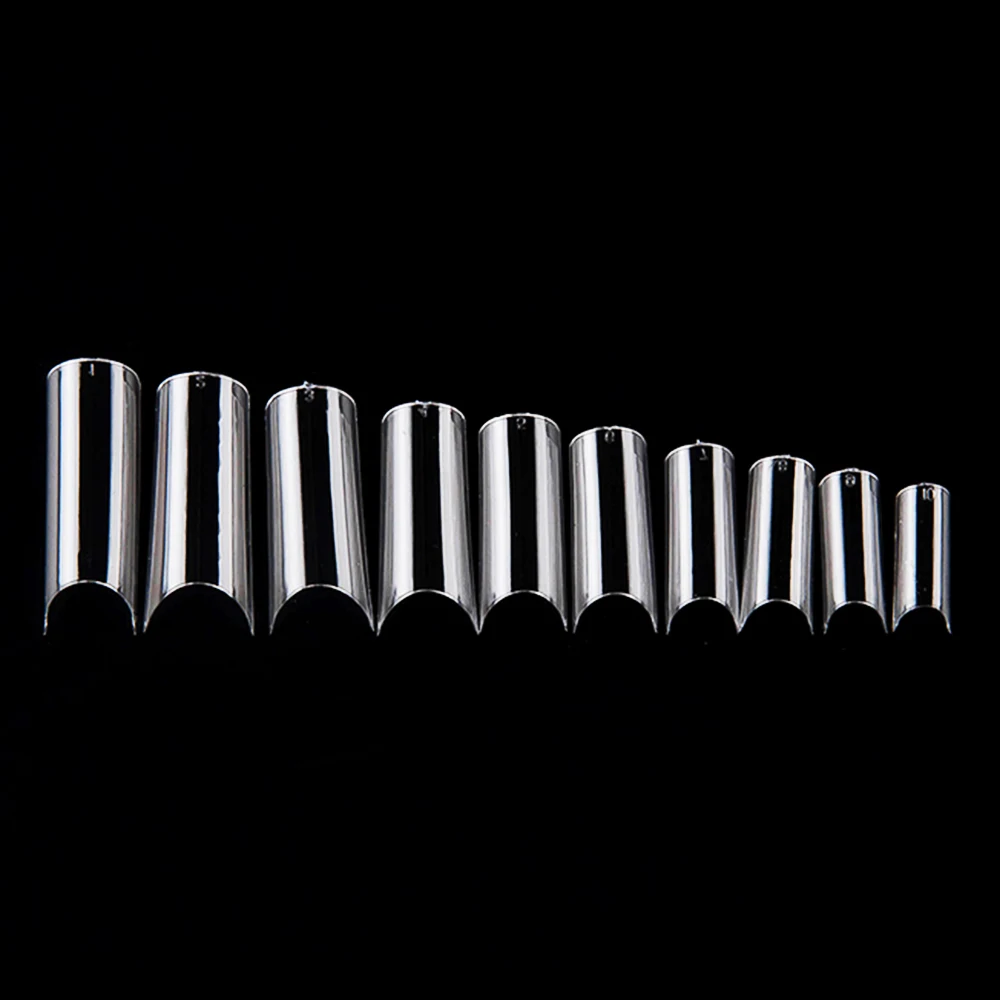 10Pcs Transparent Acrylic Nail Holder False Nail Stand Manicure Displayer Practice Show Board Nail Art False Tips Sticks - Цвет: Прозрачный