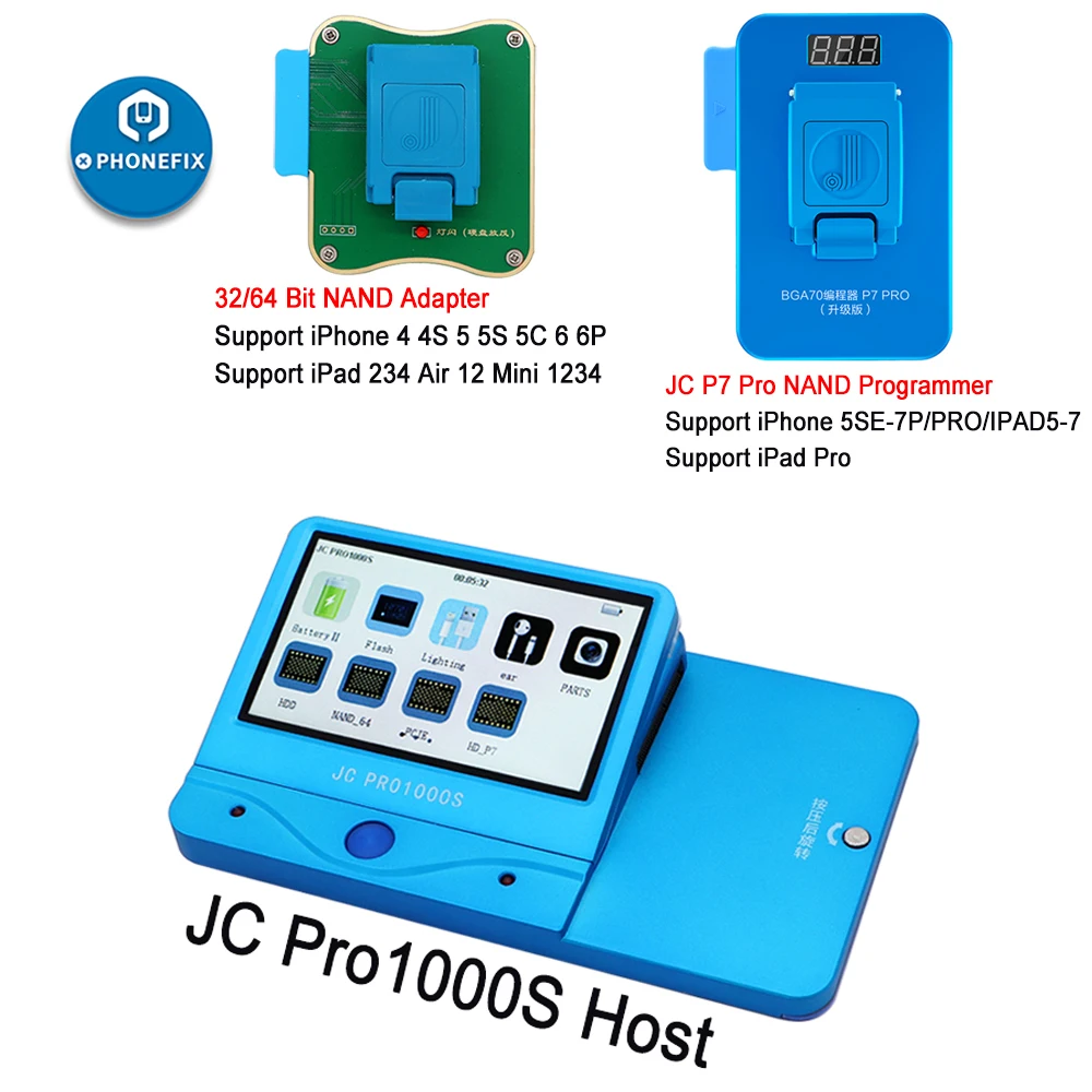 Jc Pro1000s Jc P7プロpcie Nandプログラマ32 64ビットhddリード修復ツールiphone 7 7 P 6 6s 6p 6sp 5 4すべてのipad解除 Power Tool Sets Aliexpress
