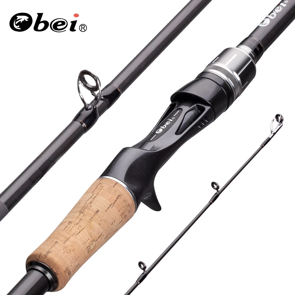 

spinning casting carbon fishing rod obei portable travel spin cast 1.8m 2.1m 2.4m 2.7m 3 section ultra light lure fishing rod