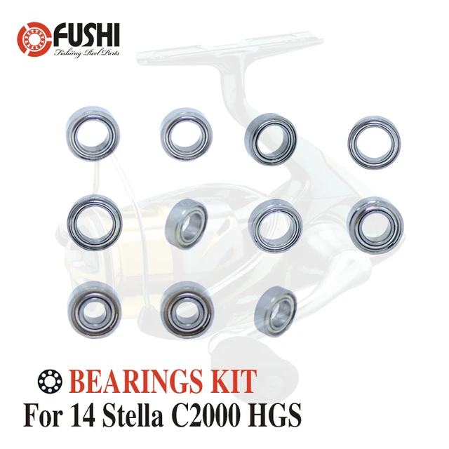 Fishing Reel Stainless Steel Ball Bearings Kit For Shimano 14 Stella C2000  HGS / 03240 Spinning reels Bearing Kits - AliExpress