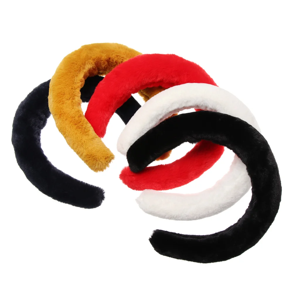 

Thick Velvet Women Headbands Hair Accessories Fashion Head Band Headwear Width Plastic Hairbands For Woman Sponge Hairband