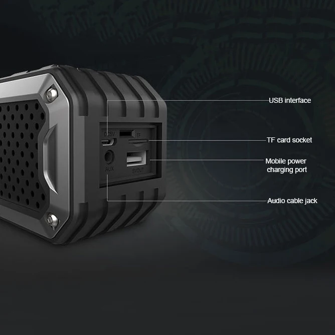 ZEALOT S6 водонепроницаемый открытый Bluetooth динамик стерео Bluetooth динамик карта Аудио Бас аудио линия стерео Bluetooth динамик