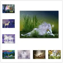 Детские коврики с 3D рисунком единорога, Противоскользящие коврики для детей, для дома, спальни, большого размера, ковры для детской комнаты, коврик для игровой зоны