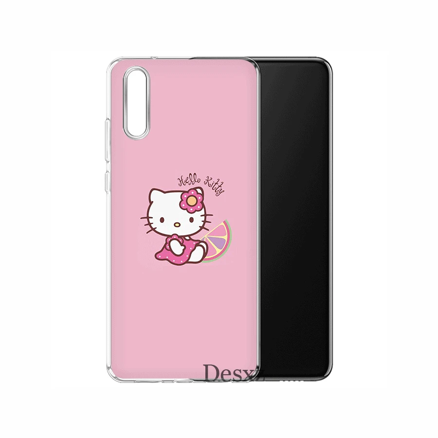 Мобильный чехол для телефона из термополиуретана для huawei P30 P20 P10 P8 P9 Lite рro huawei P Smart Z Plus чехол Hello Cat Чехол Kitty