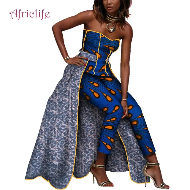 Set Women African Print Clothing Newest 