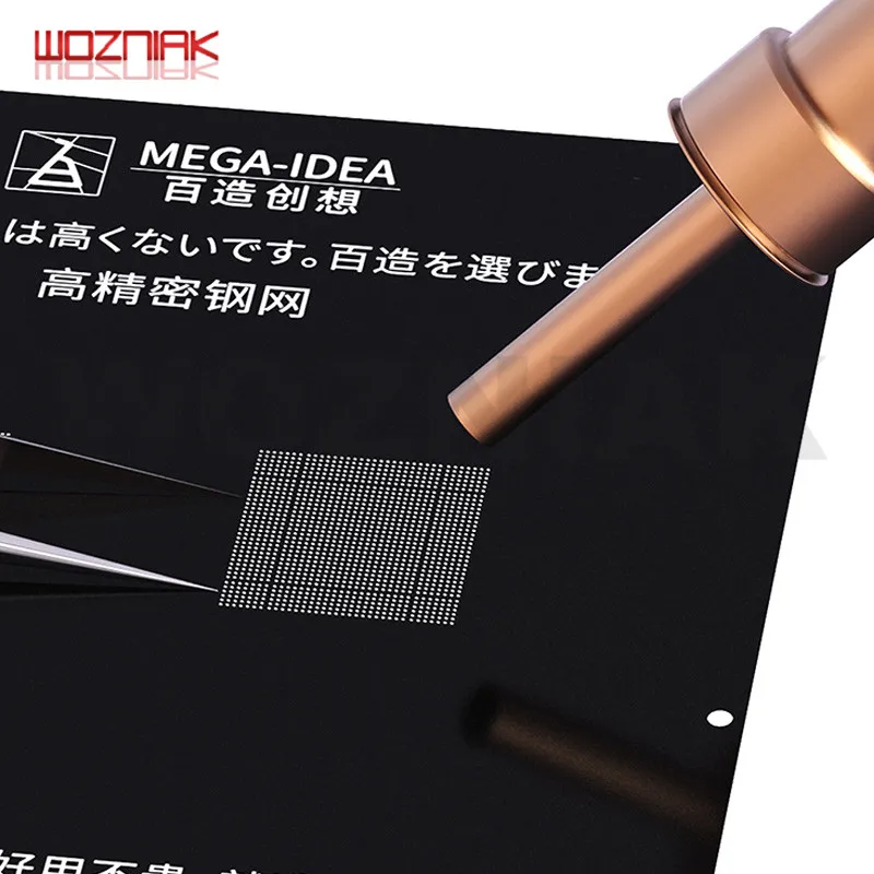 QIANLI черная растительная жестяная стальная сетка для IPHONE cpu A8 A9 A10 A11 A12 оловянный шар набор трафаретов для пайки BGA