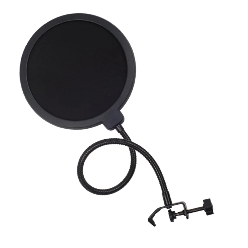 Double Layer Studio Microphone Flexible Wind Screen Sound Filter for Broadcast Karaoke youtube Podcast Recording Accessories