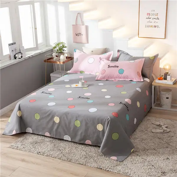 

2019 Bed Set Cotton Bed Sheet Flat Sheet Bed Linen Mattress Covers Fitted Sheet Bedsheet Pillowcase Queen King Twin Full Size