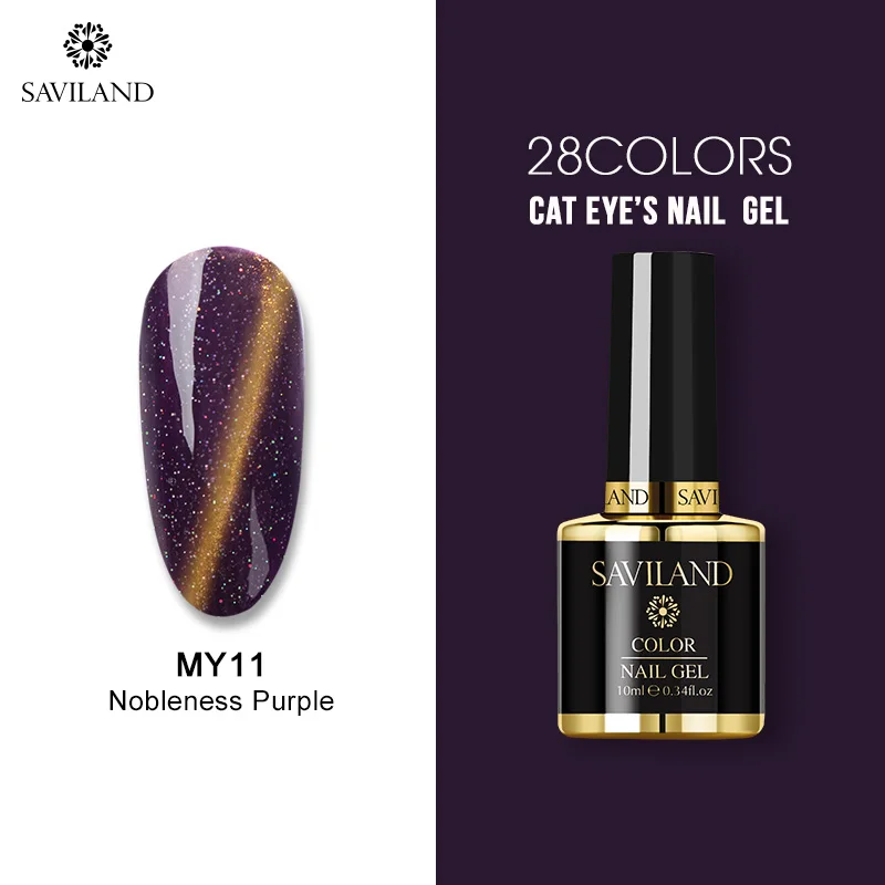 10ml MY11 SAVILAND Гель-лак для кошачьих глаз Хамелеон звездное небо Магнитный замачивающийся УФ светодиодный Гель-лак для ногтей Гель-лак сделай сам - Цвет: 10ml MY11