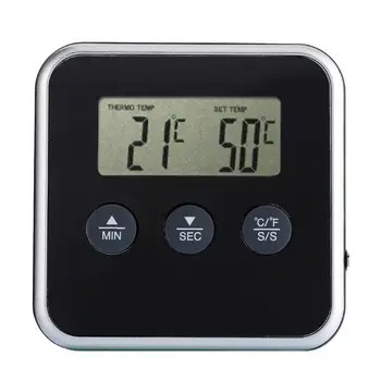 

Instant Read Eddingtons Digital Thermometer Timer Kitchen BBQ Meat Thermometer With Remote Probe Oven Temperature Gauge Alert