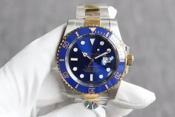 

top brand men's luxury men watch AAA green GMT series ceramic rose gold rlx 40MM dial date strap automatic mechanical wristwatch