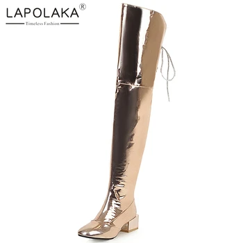 

Doratasia 2020 Hot Sale Large Size 48 Women Shoes Woman Chunky Heels Fashion Over The Knee Boots Female