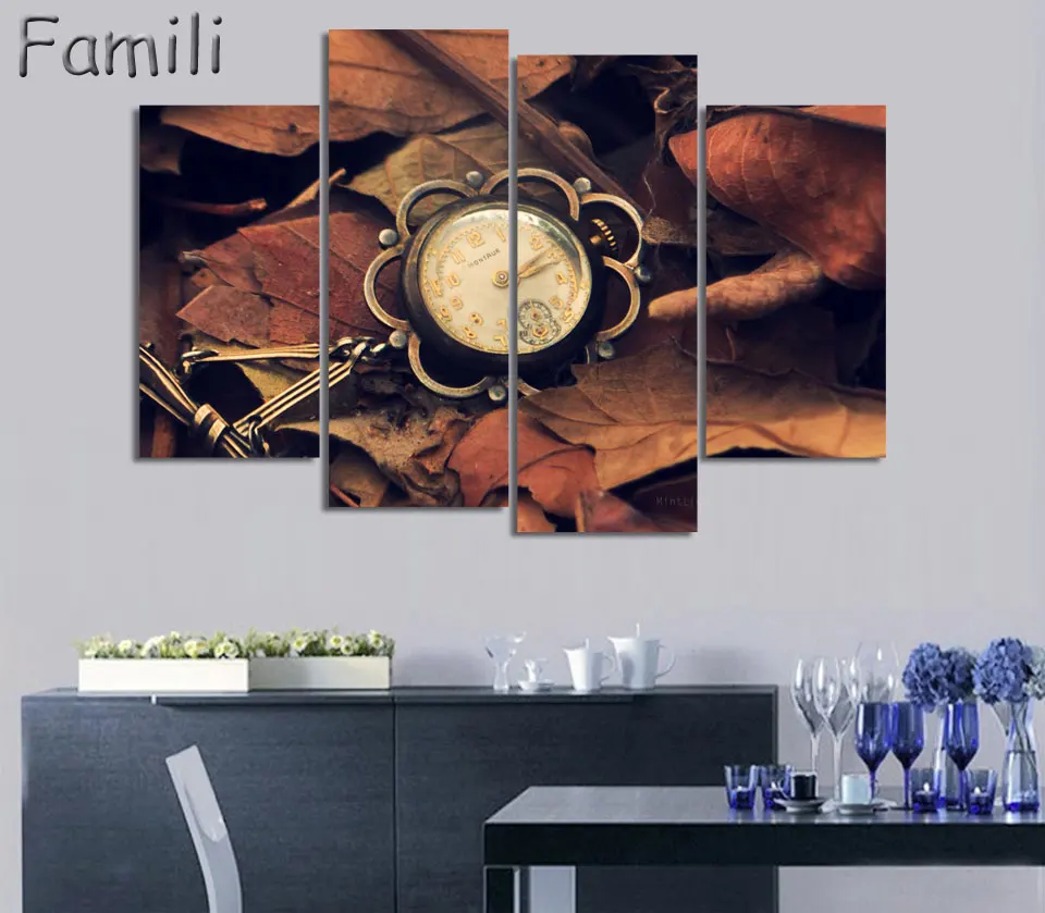 

4Picture Painting By Numbers Home Decoracion Painting Modern Picture For Living Room Decorative Print On Canvas Art Wall Pocket