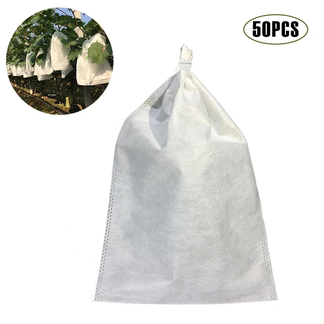 50 Dcs Gyümölcsvédő Zsák Rovar Elleni Madár Szövet Védje A Nettó Táskát Vízálló Biológiailag Lebontható Kertészeti Növények Termesztése Táskák