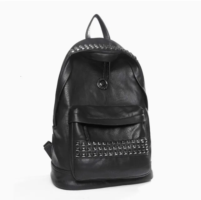 Echt Leer Reizen Diagonaal Rugzak Vrouw Motion Vrije Tijd Klinknagel Beide Schouders Tas Beknopte Persoonlijkheid Mannelijke Bagpack Sac Echt Leer Reizen Diagonaal Rugzak Vrouw Motion Vrije Tijd Klinknagel Beide Schouders Tas Beknopte Persoonlijkheid Mannelijke Bagpack Sac
