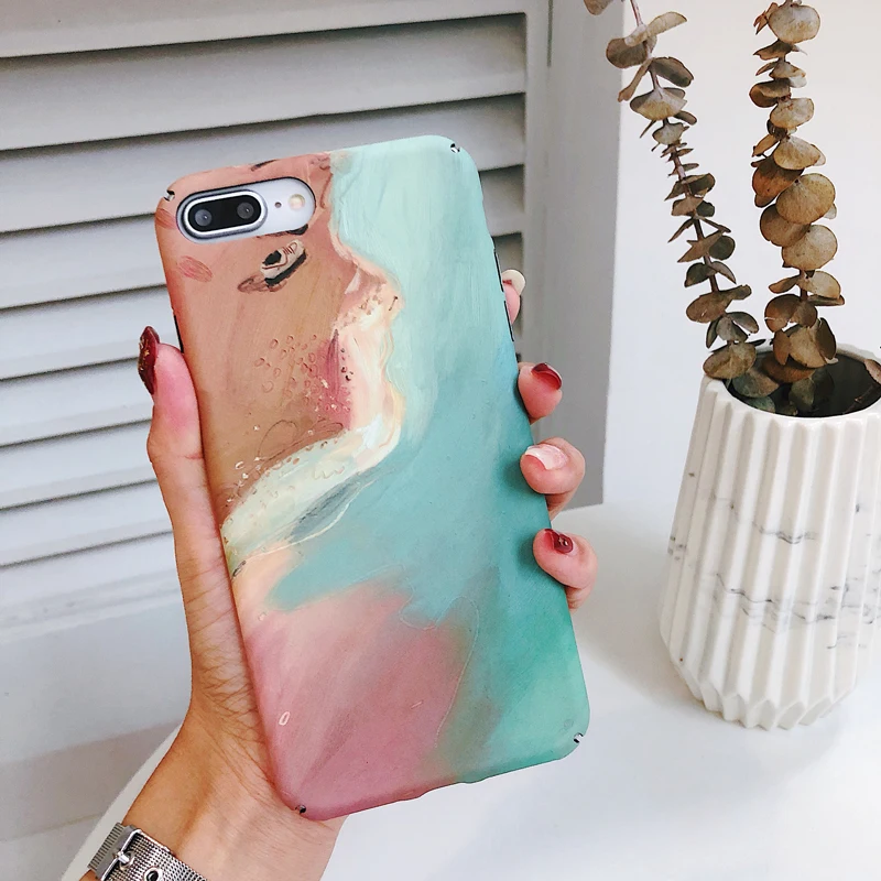 XR XS Luminous Matte Case for iPhone 10S Max X 8 7 6 6S Plus Cell Hard Surf PC Cover R S Caphina Fundas |