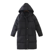 G1332 Новинка осень зима Корейская версия женская мода свободный чистый Цвет Толстая теплая хлопковая стеганая куртка пальто дешевая
