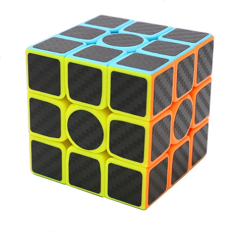 Zcube углеродное волокно 3x3x3 профессиональный конкурс безопасный ABS волшебный куб Твист Головоломка образовательный интеллект 3x3 детские игрушки подарок