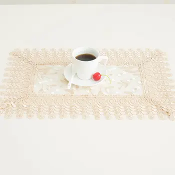 

Country Embroidery Table Flag Glass Yarn Tabletop Home Decor Rectangular Tablecloth Table Cover Party Table Decoration