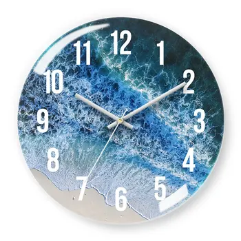 

Glass Large Wall Clock Modern Design Mute Luxury 3d Wall Clocks Home Decor Hanging Digital Clock Mechanism Home Decoration Gift