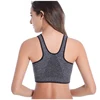 WANAYOU Zipper Yoga Bra Top,S-XL Women Padded Yoga Sports Top,Breathable Workout Running Fitness Gym Yoga Shirts Sports T-Shirt ► Photo 3/6