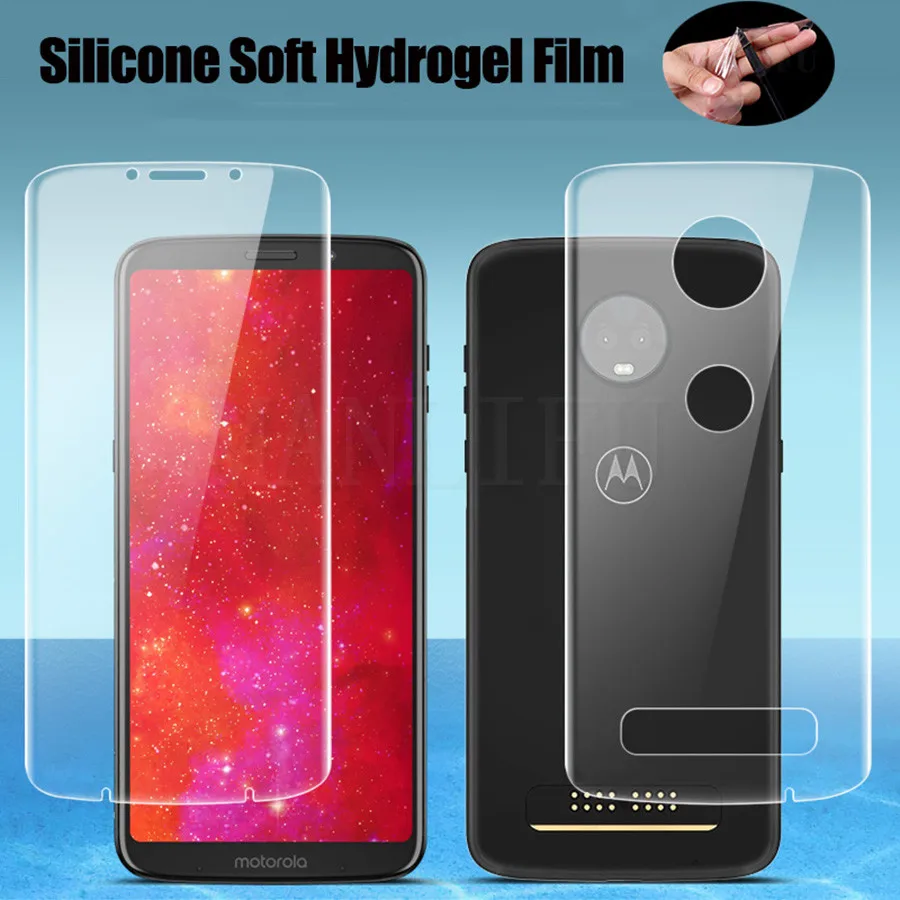 20D ТПУ Гидрогелевая пленка для Motorola Moto One Vision Защитная телефона защитная Z2 Z3 Z4 Play G7