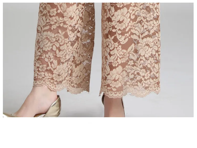 Элегантный кружевной комбинезон для женщин, вечерние, для клуба, Boho, комбинезон с v-образным вырезом, длинный комбинезон, широкие штаны, комбинезоны, комбинезоны для офисных леди