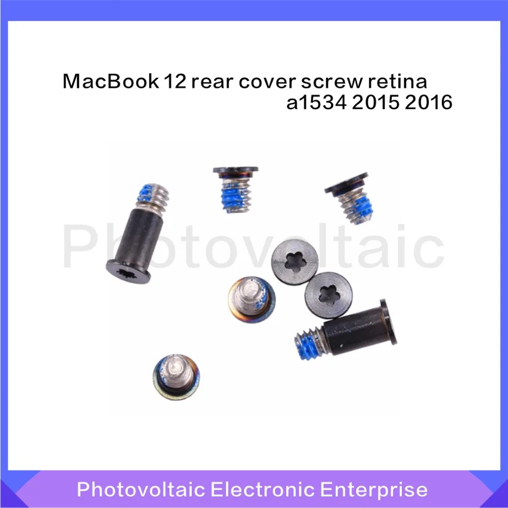 8 шт./компл. Нижняя задняя крышка чехол винты для MacBook 12 &quotRetina A1534 2015 2016 инструмент